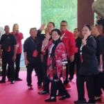 Megawati tiba hadiri ,penutupan Kongres Ke-6 PDIP di Nusa Dua Bali