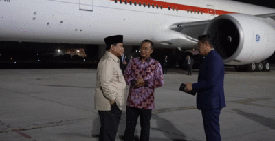 Presiden Prabowo Tiba di Tanah Air Usai Lawatan Singkat ke RRT