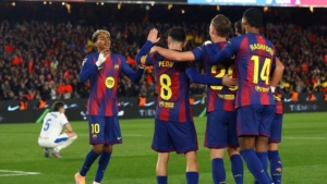 Barcelona di puncak klasemen sementara Liga Spanyol usai tumbangkan Deportivo Alaves 3-1